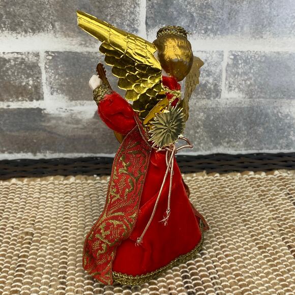 Vintage 1950s - 60s Koestel Wax Angel Christmas Tree Topper Handmade W Germany - Picture 5 of 16